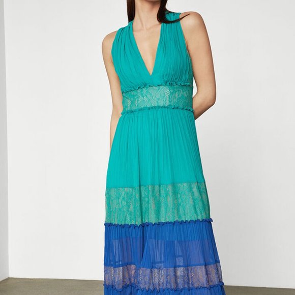 Bcbgmaxazria Chiffon Larkspur Dress 